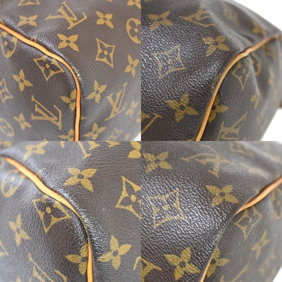 LOUIS VUITTON Speedy 30 Travel Hand Bag Monogram Leather Brown M41526 89SH013 - Picture 8 of 16